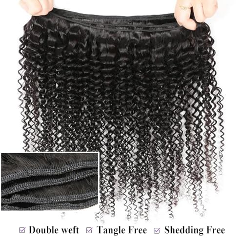 UDesire 12 Inch #1B Jerry Curly Human Hair Bundle 16A Grade Virgin Brazilian Extensions