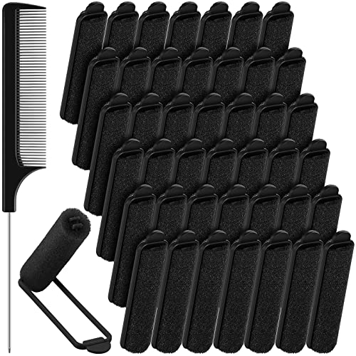 Syhood Foam Sponge Hair Rollers Set with Rat Tail Comb - 43 Pcs