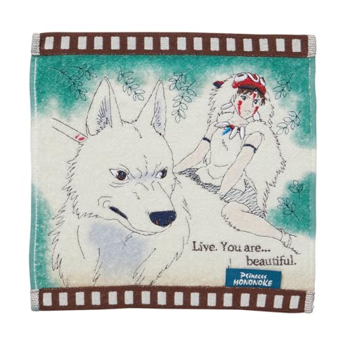 Princess Mononoke Mini Towel - Embroidered San & Moro Design