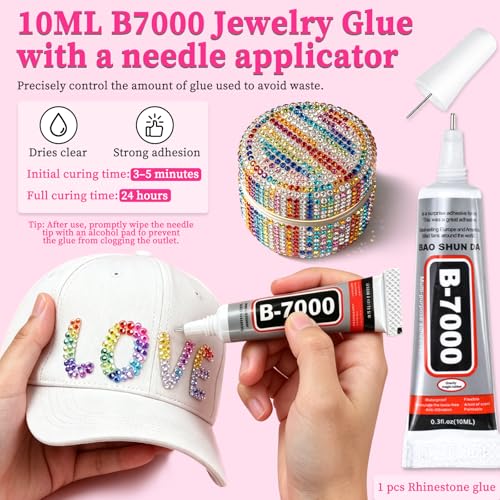 Complete 10000pcs Bedazzling Kit with 12 Colors Rhinestones