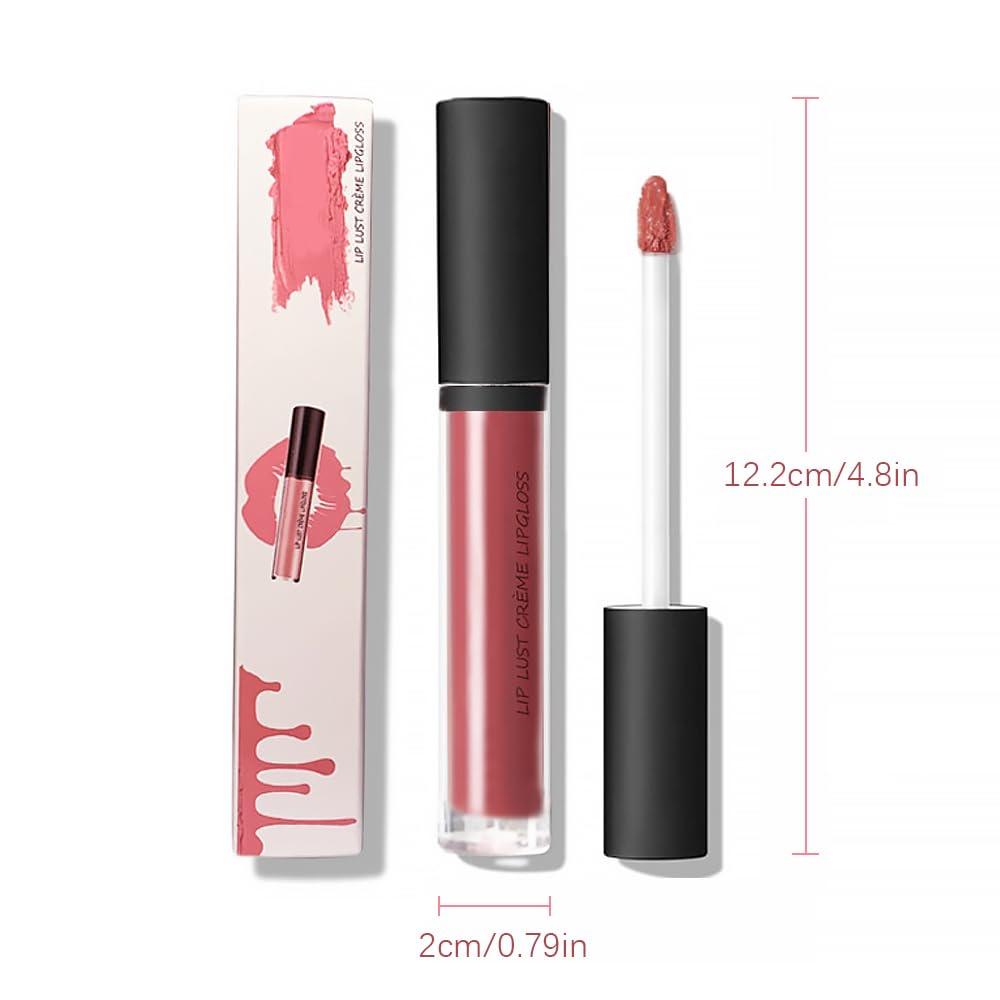 Long Lasting Cream Texture Lipstick - 12 Vibrant Colors | Hydrating Velvet Lip Makeup