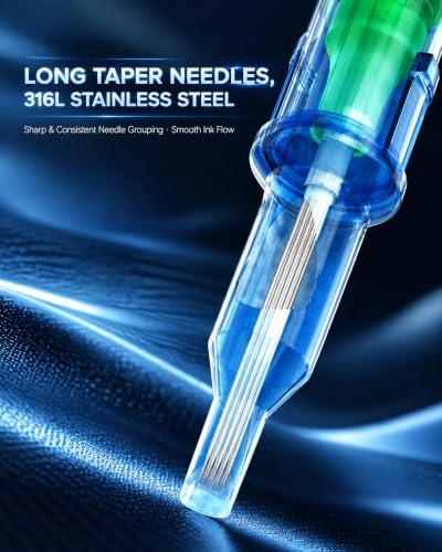 Poseidon V3 Tattoo Cartridge Needles 30Pcs Assorted RL RM #12 RL RM Variation