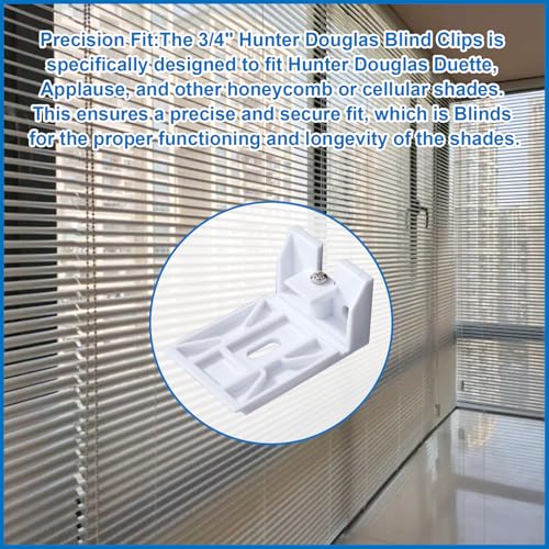 3/4" Hunter Douglas Blinds Shade Bracket - 3 Pack for Duette & Applause