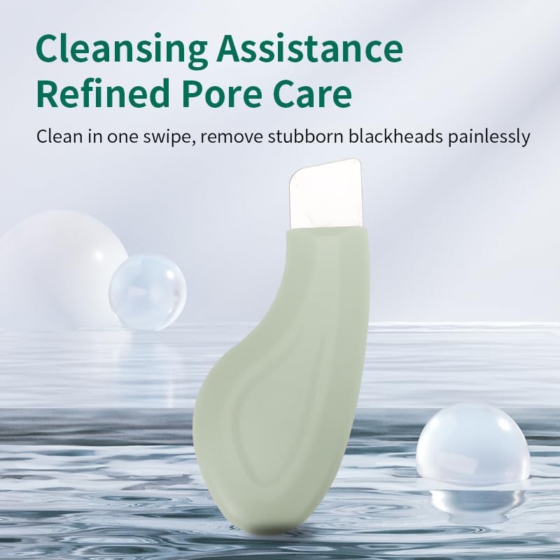 Blackhead Remover Tools - Silicone Face Scraper for Deep Cleansing | Green Color