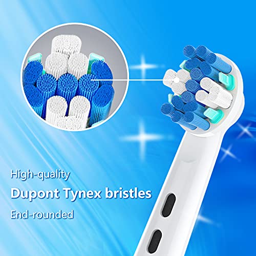 BUKURII Bk25 Floss-Like Electric Toothbrush Replacement Heads for Oral B, 4 Pack