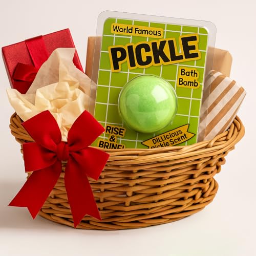 Giant Dill Pickle Bath Bomb – Fun Gag Gift for Pickle Lovers & Spa Relaxation