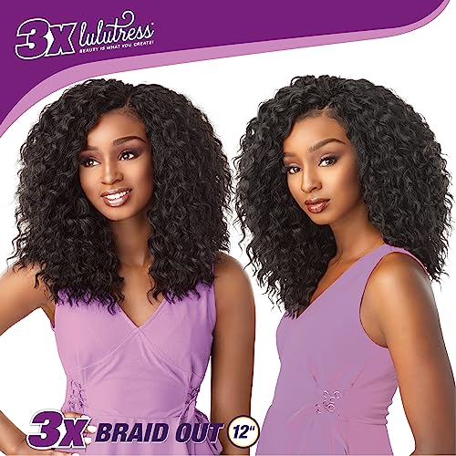 Sensationnel Lulutress Crochet Braiding Hair T1B/30 12 Inch Braid Out Synthetic