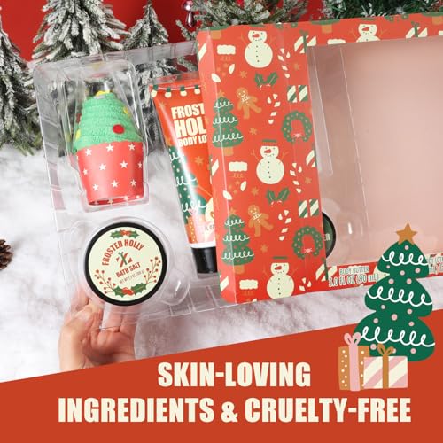5 PCS Christmas Bath Gift Set for Women - Luxury Relaxation Kit