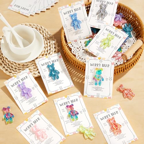 Pocket Bear Set - 10 Mini Emotional Support Bears with Cards
