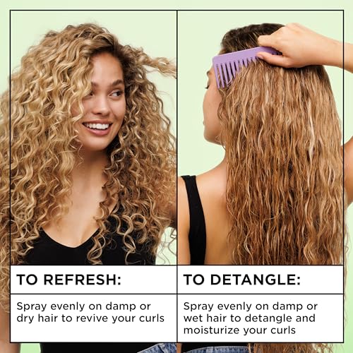 Garnier Fructis Curl Knot Melter Multi-Use Anti-Breakage Detangling Milk, Moisturizing Detangler Spray and Heat Protectant For All Curl Types, Made with Vegan Protein & Coconut Oil, 8.5 Fl Oz