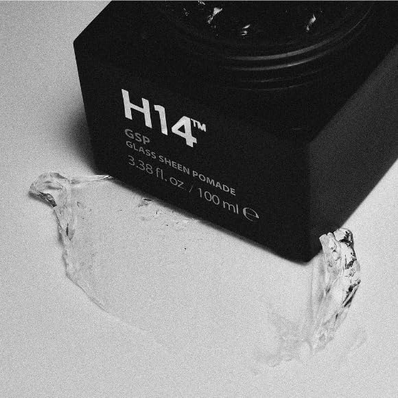 H14 Glass Sheen Pomade for Men – Water-Based High Shine Hair Styling Paste