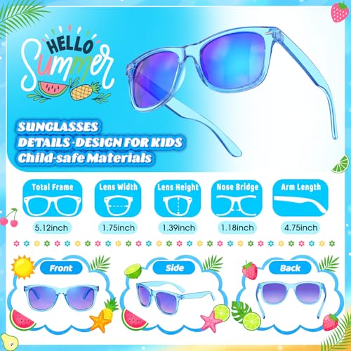 GINMIC Kids Sunglasses with UV400 Protection - 16 Pack Party Favors