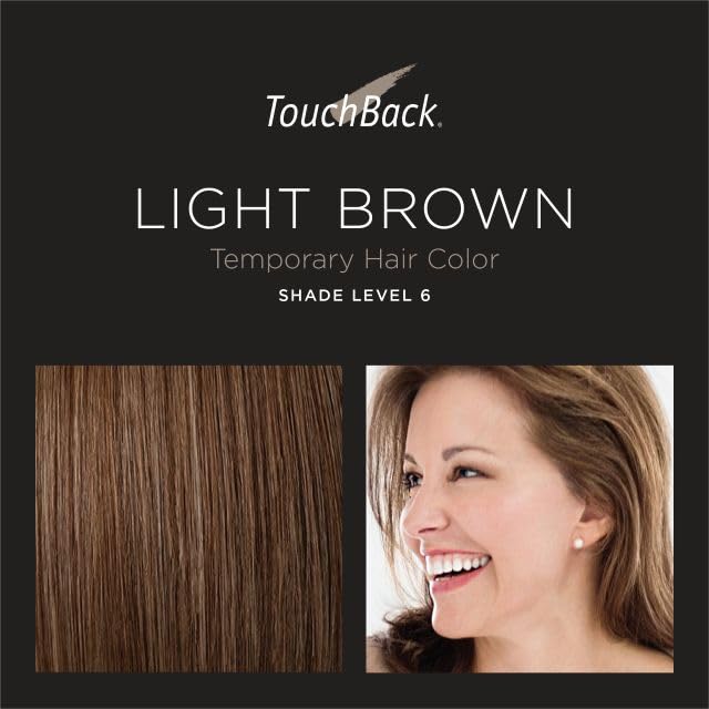 Root Touch Up Marker - Gray Hair Concealer with Real Hair Color - Light Brown