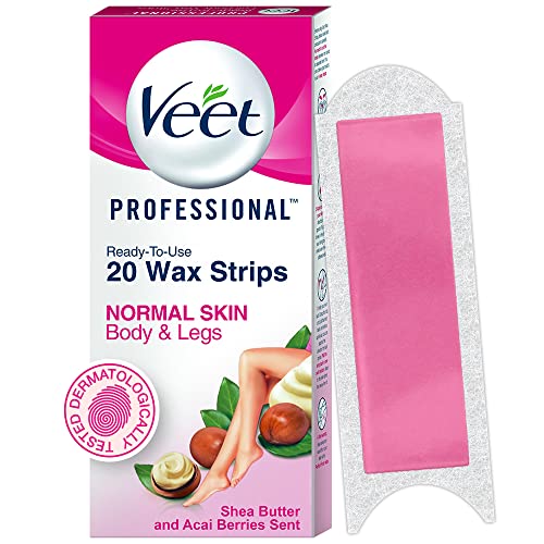 Veet Full Body Waxing Kit for Normal Skin - Easy No-Heat Hair Removal