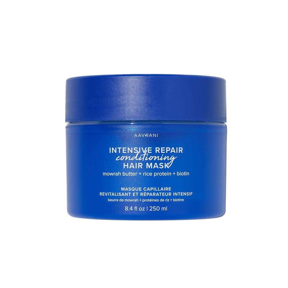 AAVRANI Intensive Repair Conditioning Hair Mask, 8.4oz – Deep Conditioning Hair Mask to Hydrate, Soften & Strengthen Dry, Brittle, Frizzy Ends – Rinse-Out Care for Breakage-Prone Lengths