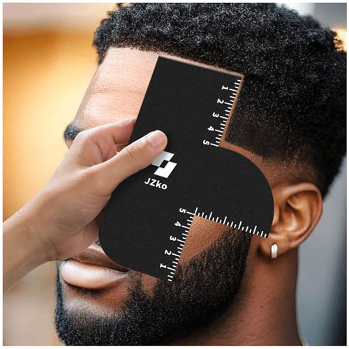 Barber Hairline Shaping Tool Set - 2 Pcs Edge Line Up Card & Comb