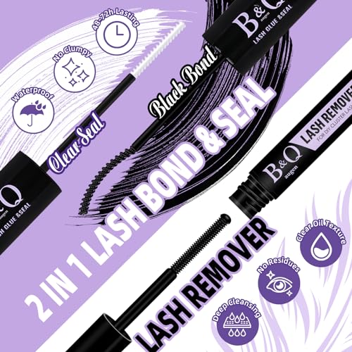 B&Q Fluffy Lash Clusters Kit 70D+90D Volume Eyelash Extensions 10-18mm, D Curl, 280PCS