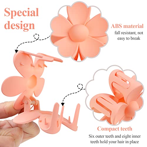 7-Pack Flower Claw Clips for Thick Hair - Non-Slip, Stylish & Durable