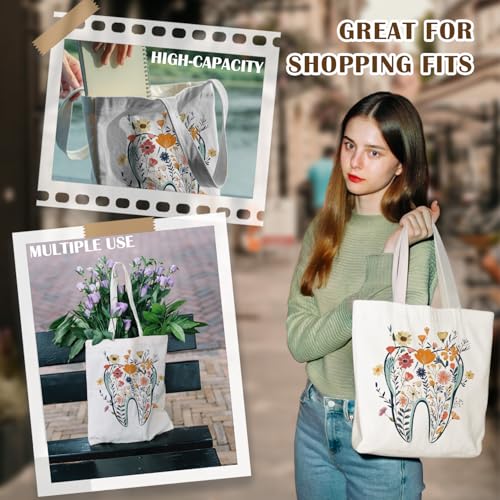 Dental Canvas Tote Bag - Perfect Gift for Hygienists & Dentists
