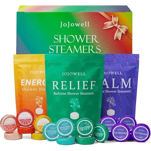 JoJowell Shower Steamers Aromatherapy - 18 Pack Birthday Gifts for Women Men, Fathers Day Gift for Dad Husband from Wife Daughter, Self Care with Natural Essential Oils Relaxation Home SPA