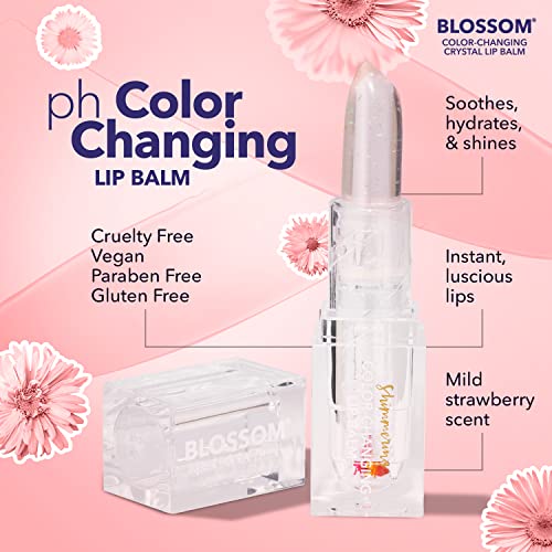 Blossom Lip Gloss with Real Flowers - Moisturizing Color Changing Balm