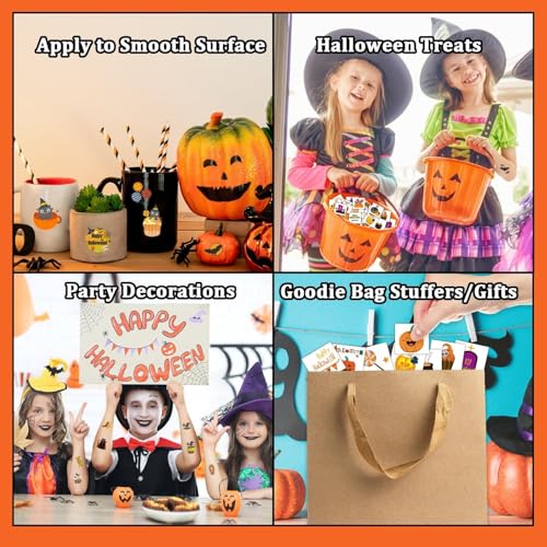 Halloween Temporary Tattoos for Kids - 408 Fun Designs