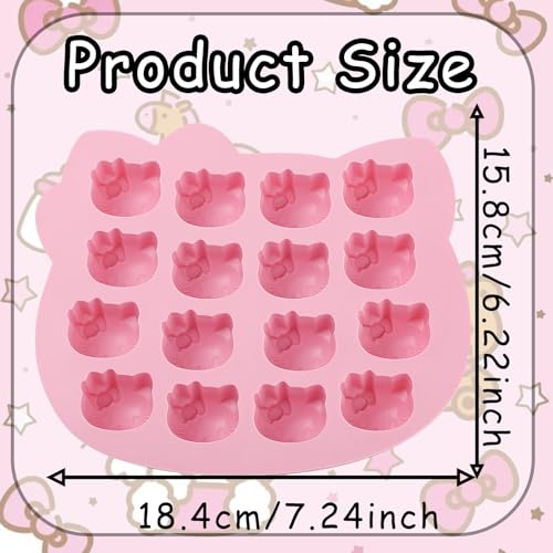 Kitten Silicone Molds - 2 Pack for Candy, Chocolate & Jelly
