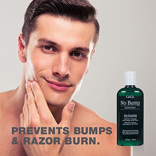 GIGI No Bump Skin Smoothing Topical Solution 4 fl oz - 2 Pack for Ingrown Hair & Razor Bumps