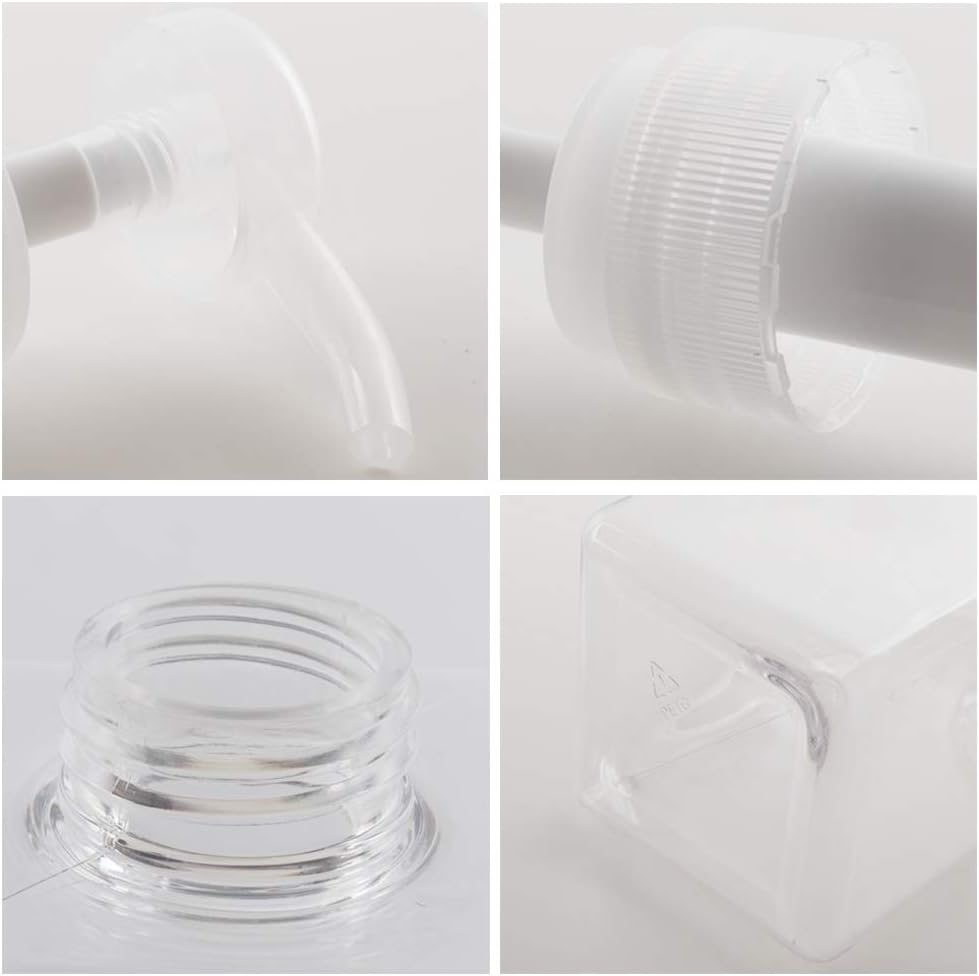 Refillable Plastic Pump Bottle - 15oz Lotion & Soap Dispenser | Clear 2-Pack for Bathroom Use
