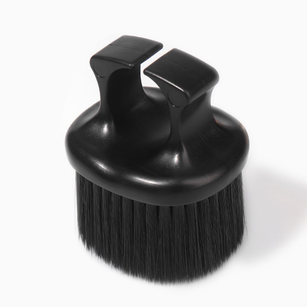 MUSISALY 2 Pcs Beard Grooming Brushes for Men Retro Knuckle Barber Brush Set with Nylon Bristles for Hair Styling and Razor Cleaning