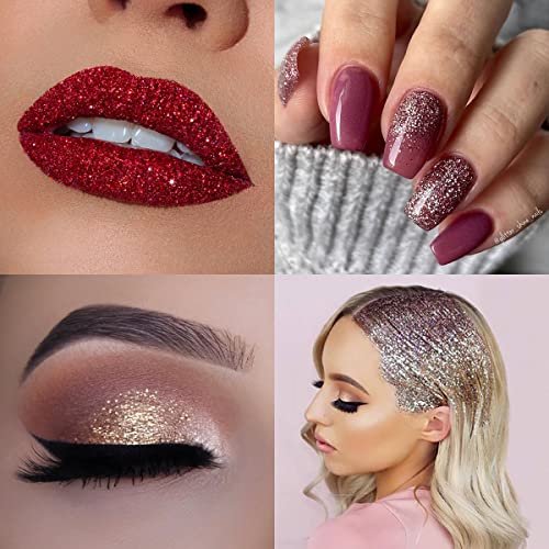 Holographic Fine Glitter - 100g Iridescent Craft Glitter for Makeup & Art
