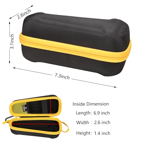 Tourmate Travel Case for Waterproof Rechargeable Shaver - Black & Yellow