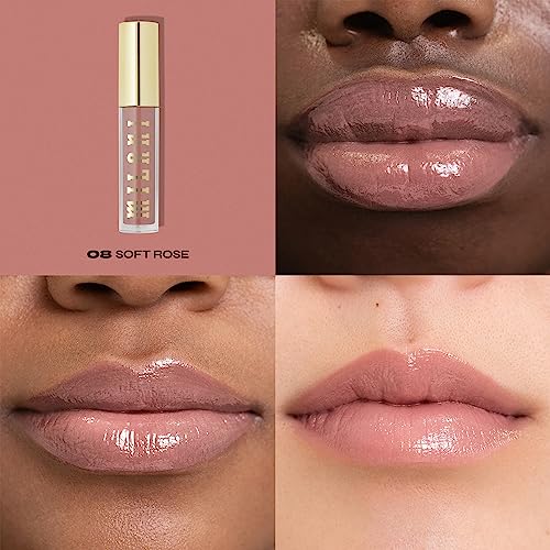 Milani Keep It Full Lip Plumper Gloss - Soft Rose | Hyaluronic Acid & Peptides