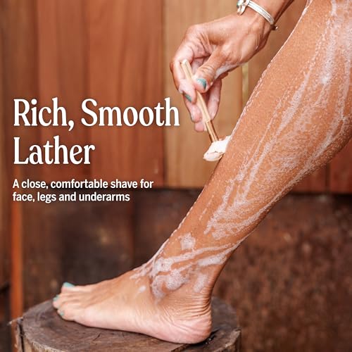 Dr. Bronner's Organic Shaving Soap - Peppermint, 7oz | Moisturizing & Soothing Formula