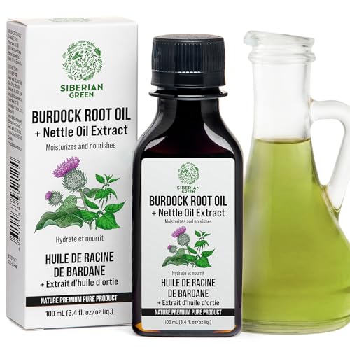 Siberian Green Burdock Oil & Nettle Oil Extract for Hair Growth - 100ml