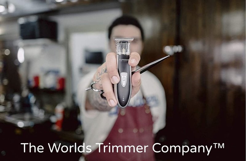 Supreme Trimmer T Shaper | Professional Barber Trimmer Hair Clippers for Men (90 Min Run Time) Cordless Hair Trimmer Zero Gapped Liner Beard Trimmer | ST5210 Silver