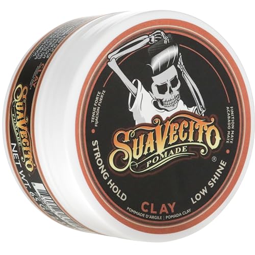 Suavecito Firme Clay Pomade for Men - Strong Hold, Matte Finish - 2.3 oz