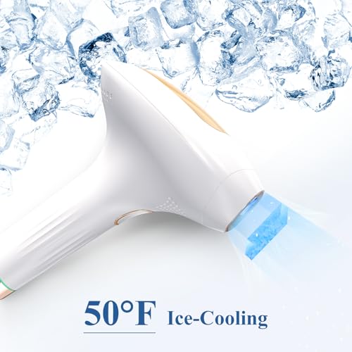 Xsoul Hair Removal with Cooling, Painless IPL Hair Removal Device for Women and Men, at-home Hair Remover for Armpits, Legs, Face, and Bikini Line