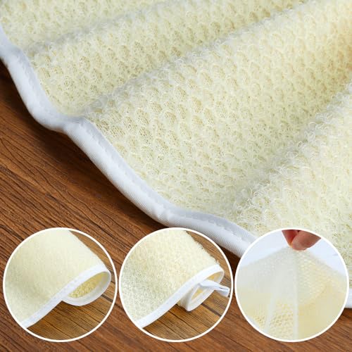 Kiopdse 3-Pack Exfoliating Wash Cloths - Double-Sided Body Scrubber