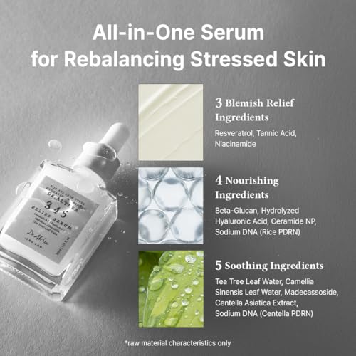Dr.Althea 345 Relief Serum, Vegan Hydrating Face Serum for Sensitive Skin