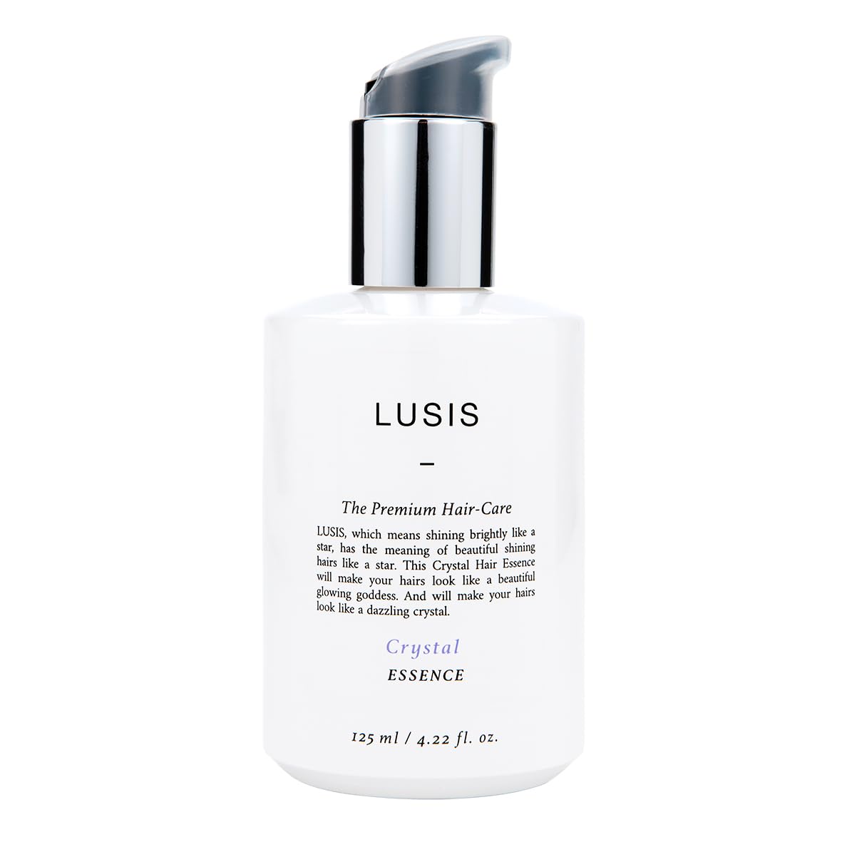 LUSIS Crystal Hair Essence – Protein & Keratin Leave-In Treatment for Damaged Hair Repair, Volume Boost & Shine -6 Oil Blend for Smooth, Frizz-Free, Silky, Healthy Hair, 4.22 fl.oz (K-Beauty Hair Oil)