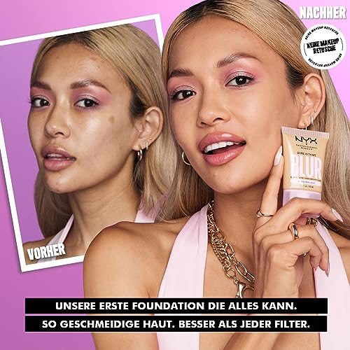 NYX PROFESSIONAL MAKEUP Bare With Me Blur Skin Tint Foundation Light Neutral 1.01 Fl Oz