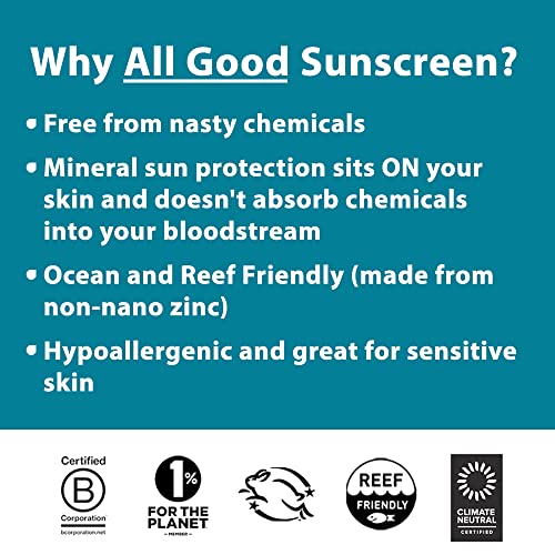 All Good SPF 30 Sunscreen Stick - Water Resistant, Reef Friendly