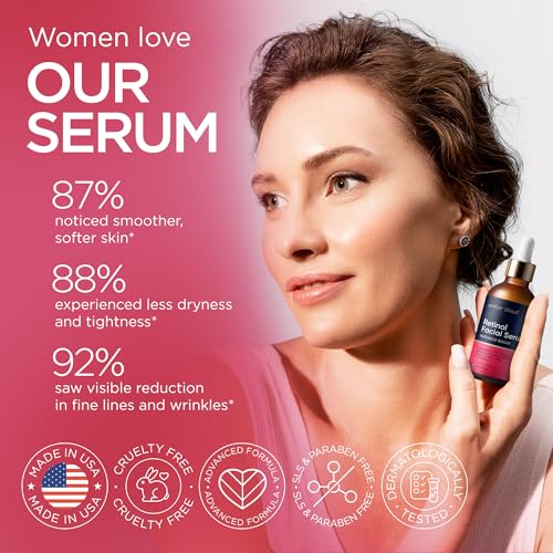 Retinol Serum with Hyaluronic Acid & Vitamin E – 1 Oz Anti-Aging Treatment