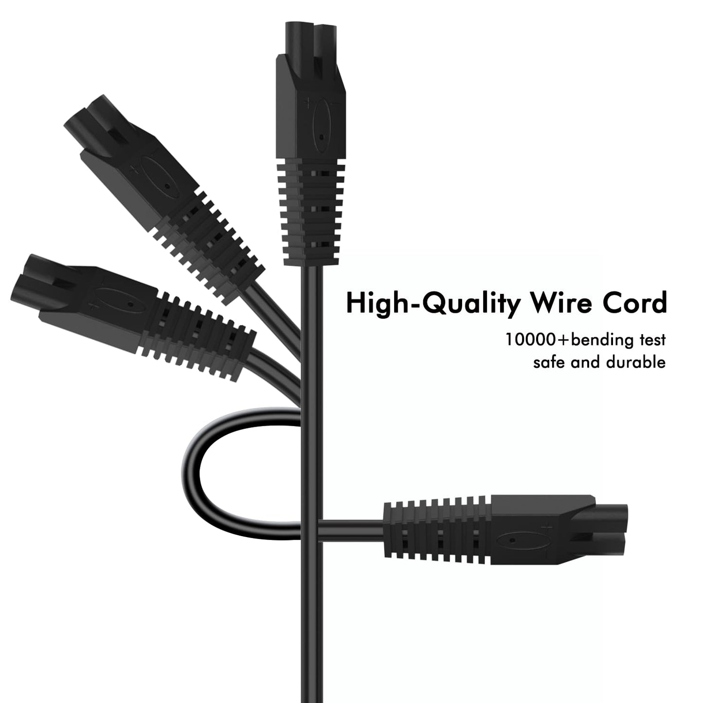 2 Pack USB Charging Cable for Remington Electric Shaver Model WDF5030A, WDF4816NA, WDF4821US, WDF4825 Only– Women’s Electric Shaver & Trimmer Replacement Charger Cord, Black