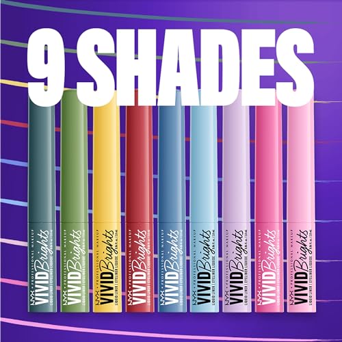 NYX Vivid Brights Liquid Eyeliner - Smear-Resistant Red Liner