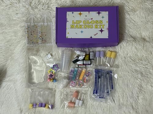 Dewiitine Adult Lip Gloss Base Kit - Clear Gloss with Color Pigments