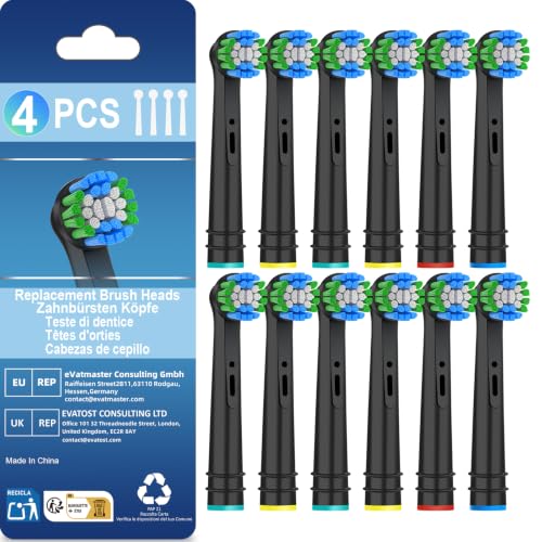 12-Pack Replacement Toothbrush Heads for Oral-B Pro 1000/1500/5000