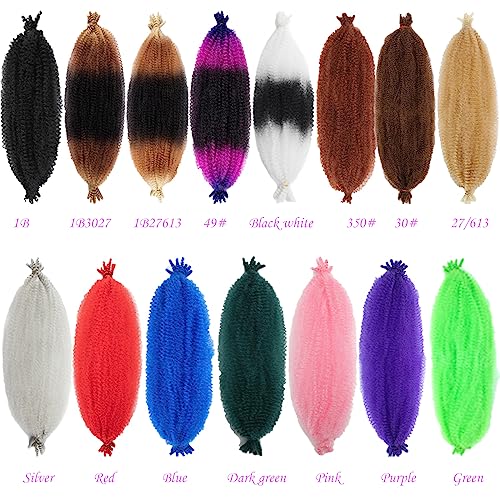 Kossys 16 Inch Afro Twist Braiding Hair - Pre-Separated 8 Pack (Tpurple)