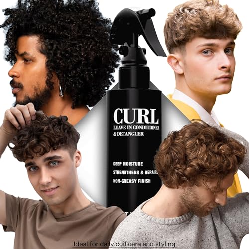 Pacinos Curl Leave-In Conditioner & Detangler - Hydrating Frizz Control for Curly Hair